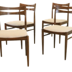 Set Van 4 Palissander Stoelen 'Brome' Vintage Teddy thumbnail 11