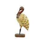 Massief Houten Tropische Vogel Beeld Sculptuur Handbeschilderd 42Cm thumbnail 2
