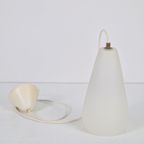 Vintage Philips Glazen Hanglamp Frosted Glas Mid Century ‘60 thumbnail 9