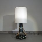 German Ceramic Vase Lamp / Rope Oversized Floor Lamp thumbnail 8