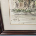 Georges Tahon - Aquarel - Nieuwpoort thumbnail 5