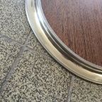 Wengé Houten Mid Century Rond Dienblad thumbnail 5