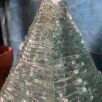 Vintage Glas En Ijzerdraad Pyramide Tafellamp 1968 thumbnail 2