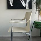 4 Vintage Leather Chairs For Fasem By Vegni & Gualtierotti thumbnail 14