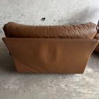 Pair Of 2 Brown Leather Club Brunati Sofa'S thumbnail 13