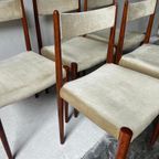 Set Van 6 Lübke Eetkamerstoelen Palissander Diningchair thumbnail 8