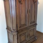 Vintage Eiken Toogkast (b155xh210xd65) thumbnail 10