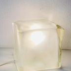 Ikea Iviken Glazen Tafellamp Ice Cube , Jaren 90 thumbnail 5