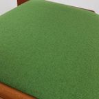 Deense Stoelen | Dining Chairs Danish Green Wool Teak Wood thumbnail 14