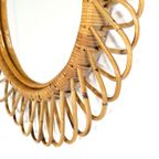 Franco Albini Rotan Spiegel Vintage thumbnail 6