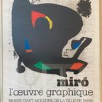 Tentoonstelling-Affiche Miro Uit 1974 Te Parijs thumbnail 6