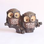 Ceramic Owls Sculpture By Elisabeth Vandeweghe For Perignem 1970S, Belgium. thumbnail 7