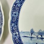 Antieke Wit Blauw Delftsblauwe Borden 40Cm, Wanddecoratie thumbnail 8