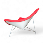 Early Model Vintage Coconut Chair By George Nelson For Herman Miller Fiberglass Shell thumbnail 3