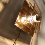 Vintage Wall Lamp, Gold And Crystal By Lakro Amstelveen, 1970S thumbnail 7