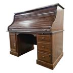 Vintage Amerikaanse Bureau Met Rolluik / Schrijftafel thumbnail 6