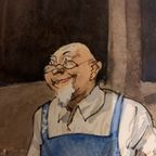De Gelaarse Kat - Herman Moerkerk (1879-1949) - Watercolour thumbnail 20