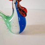 Vintage Glazen Haan Mondgeblazen Glaswerk Beeldje thumbnail 4