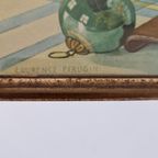 Jaren 40 Vintage Drukprent Achter Glas In Lijst Vintage thumbnail 8