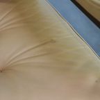 Leuke Set Zweedse Vintage Design Fauteuils Van G Möbel Cremé/ Beige Leer En Donker Hout thumbnail 11