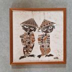 Set Van 2 Batik Schilderijen Schilderij thumbnail 6