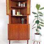 Vintage Deense Servieskast | Hoekkast Teak Fineer Danish thumbnail 9