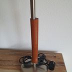 Design - Tafellampen - Kastlampen - Bedlampen - Rvs En Teak. thumbnail 5