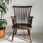 Vintage Wabisabi Spijlenstoel Arno Lambrecht thumbnail 4
