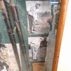 Vintage Vitrinekast Kijkkast Golf Golftas Sticks Vitrine thumbnail 4