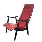 Mid Century High Lounge Armchair By Louis Van Teeffelen For Wébé, Holland thumbnail 2