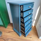 Vintage Art Deco Ladekast (homestead Blue) thumbnail 10