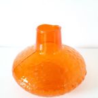 * Retro Oranje Vaas Glazen Vaas Persglas Vaasje thumbnail 5