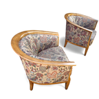 2 X Armchair / Club Chair / Floral Fabric / 1980s thumbnail 9
