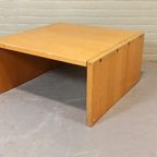Vintage Houten Kubieke Salontafel Bijzettafel thumbnail 2