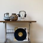 Houten Trolley Mer Rvs Details En Lectuur Gedeelte Onderin thumbnail 7