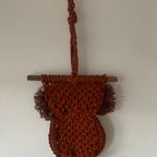 Vintage Seventies Macramé Handmade Uil thumbnail 3