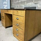 Vintage Xl Industriele Bureau / Desk thumbnail 4