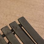 Vintage Donkergroene Metalen Bistroset thumbnail 8