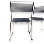 Paar Jodi Spaghetti Stapelbare Stoelen, Sintesi, Italië, 80s thumbnail 4