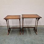 Antieke Mimiset Bijzettafel Set thumbnail 2