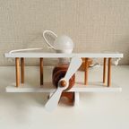 Massief Houten Vliegtuig Lamp thumbnail 5
