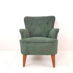 Artifort Fauteuil Groene Ribstof | Donkergroen Theo Ruth thumbnail 7