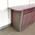 Roberti Rattan Roze/Paars Dressoir - Jaren 90 thumbnail 7