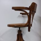 Thonet Stijl Webbing Bureaustoel (kapiteinsstoel, In Hoogte Verstelbaar)) thumbnail 9