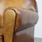 Prachtige, Comfortabele En Tijdloze Schapenleren Design Fauteuil/ Armchair In Art Deco Stijl thumbnail 3