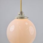 Vintage Bol Hanglamp Schoollamp Koper Stang Art Deco ‘50 thumbnail 8