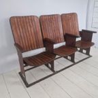 Jaren 30 Art Deco Cinema Bioscoop Stoelen Bankje thumbnail 4