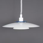 Deense Design Lamp Wit Metaal, 1980s thumbnail 3