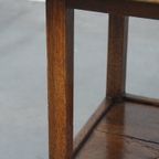 Zeldzame En Originele Antieke Engelse Eikenhouten Bijzettafel/ Center Table Uit Eind 18e Eeuw thumbnail 8