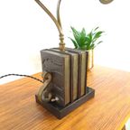 Bronzen Bureau Bankierslamp Bureaulamp thumbnail 11